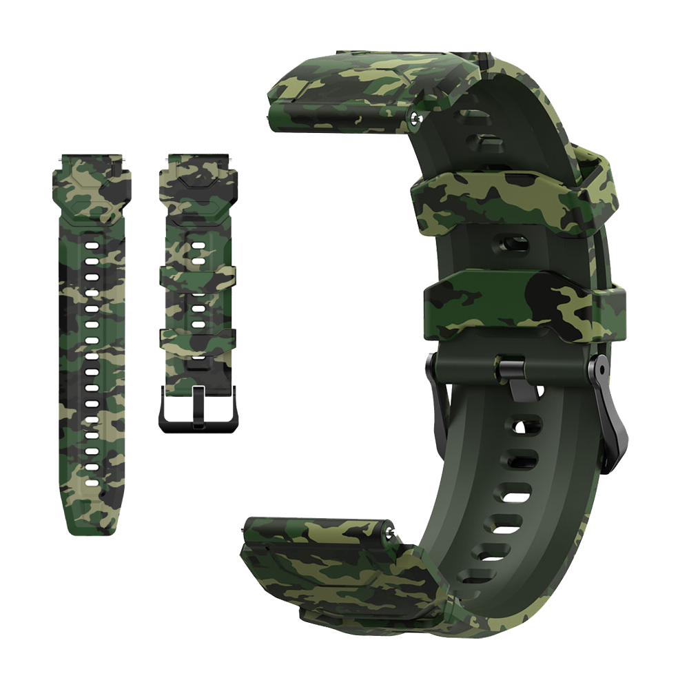 Silicon Camo Strap - Gray/Green