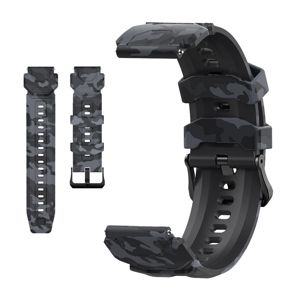 Silicon Camo Strap - Gray/Green